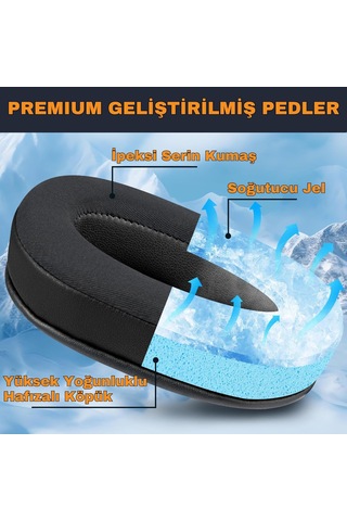 Lexroo Logitech G Pro/g Pro X/g Pro X 2 / G Pro X Se İle Uyumlu Soğutucu Jel Kulaklık Pedi - Kumaş Çok Renkli