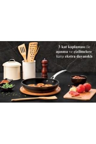 Evimsaray Tava Arte Diamond 24cm siyah