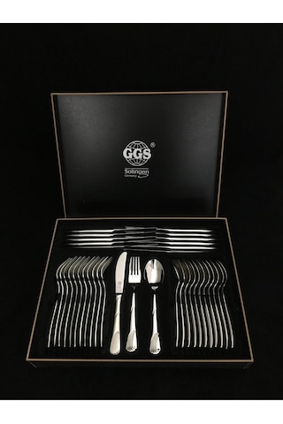 Ggs Solingen Petra Mat 96 Parça Çatal Kaşık Bıçak Takımı Füme