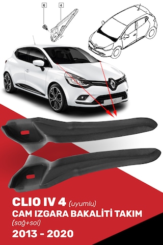 Clio Iv 4 Cam Izgara Bakaliti Takım, 668628650r, 668630559r Clio Iv 4 Cam Izgara Bakaliti Takım, 668628650r, 668630559r