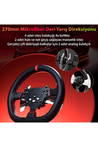 Pxn V10 Ultra Direct Drive Yarış Direksiyon Seti - 3.2nm Servo Motor - Pc, Ps4, Xbox Uyumlu