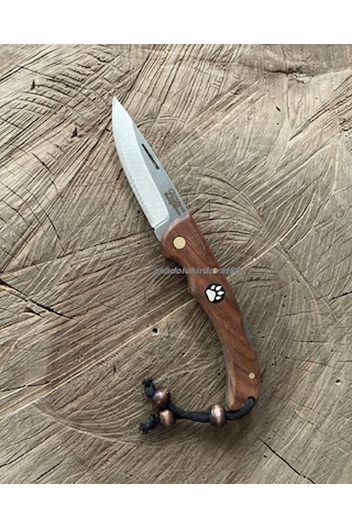 Dmr Çelik Çakı Cep Çakısı Kamp Çakısı Avcı Kampçı Bıçagı Cep Bıçak 18mm Kahve
