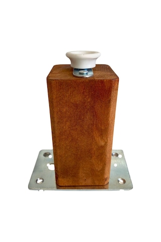 Kale 15cm Ayarlı Ahşap Ayak Mobilya Masa Ve Dolap Ayağı 15cm Ceviz Kayın/gürgen Ağacı