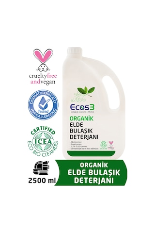 Ecos3 Organik Elde Bulaşık Deterjanı 2500 Ml
