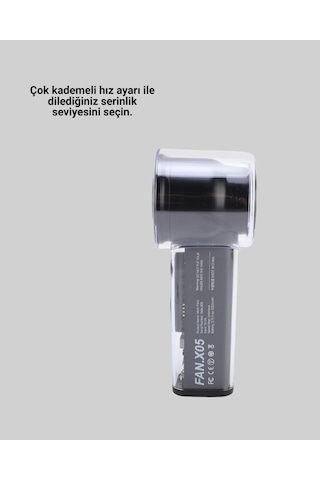 Northcity Ultra Sessiz Usb Şarjlı Fan - Taşınabilir Tasarım Ve 3000 Mah Batarya