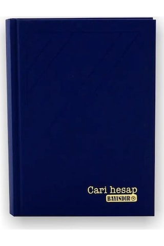 Bayındır Cari Hesap Defteri 12X17 80 Yaprak 1 Adet
