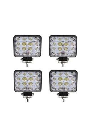 16 Ledli Çalışma Lambası 12-24 Volt İle Uyumlu 1 Yıl  4 Adet