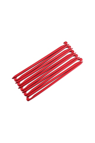 Geeroyoo Alüminyum Çadır Çiviği - 10 Adet, Altın Renk, Dikdörtgen Şekil, Dayanıklı, Anti-çürük, Dış Mekan Kullanıma Uygun Opp Poşet Altın