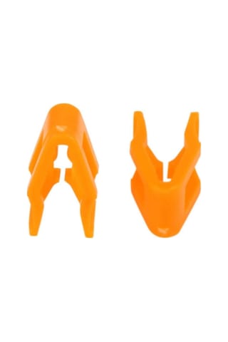 Dianziye 30 Adet Turuncu Plastik Ford F-150 Mustang Dodge Challenger Panjur Kapak Sabit Tutucu Klips 8.2mm Delik Uyumlu