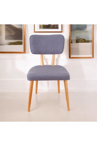 Polly Ahşap Sandalye Gri 1 Adet