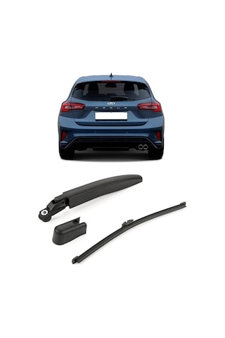 Ford Focus 4 Mk4 2018-2025 Uyumlu Arka Cam Silecek Kolu Ve Süpürgesi Kapak Takımı 41bb17406-ac