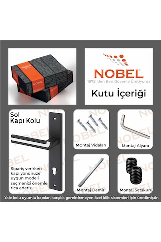 Gümüşhane Kapı Kolu Matsiyah İnox Aynalı Yale Sol