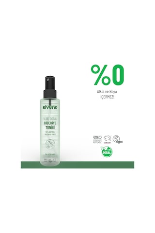 Siveno %100 Doğal Biberiye Suyu Saç Dökülmesi Karşıtı ve Hızlı Saç Uzatma Etkili Saç Toniği 150 ML