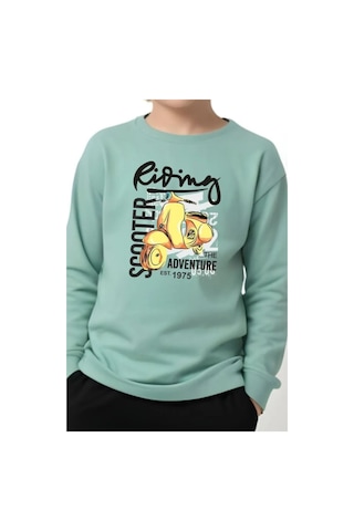 Panios Kids 3'lü Crazy City-scotter-ınside Baskılı Erkek Çocuk Sweatshirt Çok Renkli