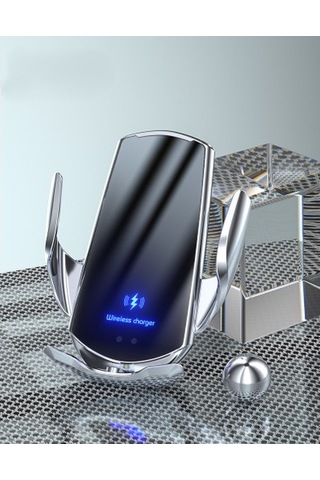 Luckysouk Manyetik Araç Kablosuz Şarj Cihazı, Havalandırmalı Gösterge Paneli Araç Şarj Ünitesi- Siyah Vantuzlu Yok Evet Okbc4p