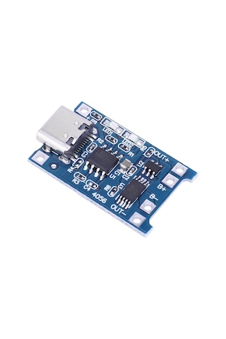 H Tp4056 Lityum Pil Şarj Modülü 1a Pil Şarj Kartı Tip C 4.5v-5 10pcs