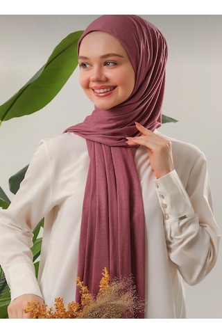 Gesshop Kadın Penya Şal Gül Kurusu