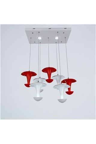 Vitale Kırmızı Beyaz Avize Ay.vtpl-2099-7 Beyaz