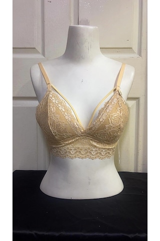 Koza Kadın Desteksiz İpli Soft Bralet Sütyen-ten