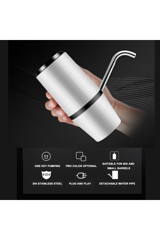 Leezsing Elektrikli Otomatik Pompa Dağıtıcı Su Şişesi Pompası Usb Şarjlı İçme Suyu Pompası Dokunmatik Kontrol Ev Ofis İçin