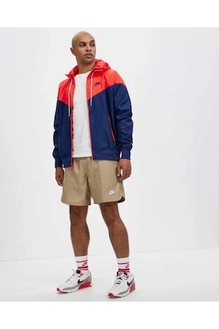 Nike Sportswear Windrunner Da0001-410 Erkek Mavi Ceket Lacivert - Kırmızı