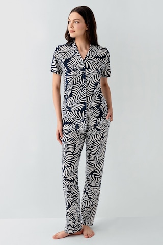 Arnetta Kadın Lacivert Gömlek Pijama Takım Ar3607-s-v2 Lacivert