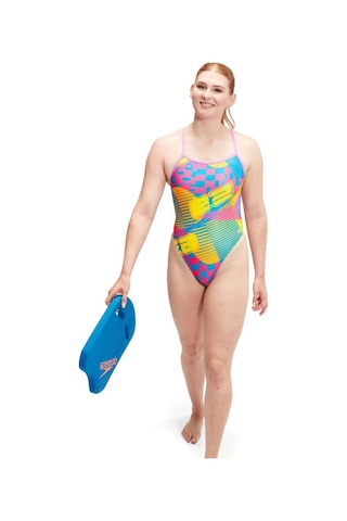 Speedo Lov Dıgı Vbk Kadın Yüzücü Mayosu Sarı-mavi Sarı-mavi
