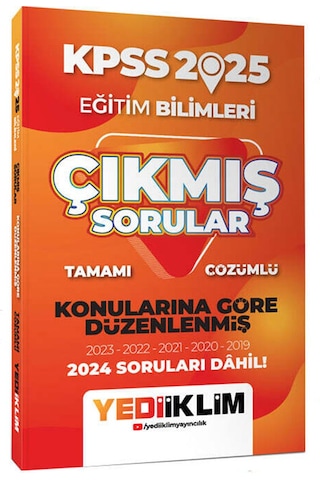 Yediiklim / Kpss Eğitim Bilimleri Çıkmış Sorlar Konularına Göre 2025 Yediiklim / Kpss Eğitim Bilimleri Çıkmış Sorlar Konularına Göre 2025