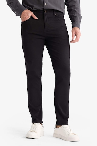 Defacto Slim Fit Dar Kesim Dar Paça Pantolon B2089ax25aubk81 Siyah