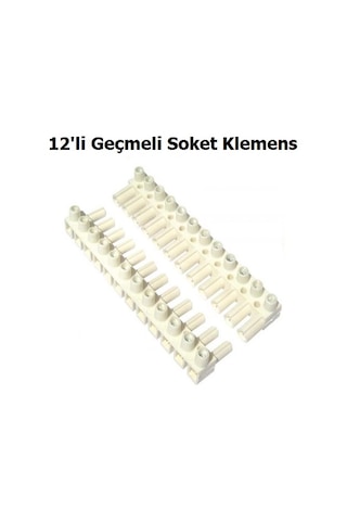 12 Li Geçmeli Soket Klemens 12 Li Geçmeli Soket Klemens