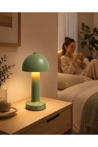 Zenlight Mantar Masa Lambası Adaçayı Yeşili