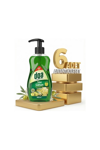 Doa Sıvı El Sabunu Zeytin Çiçeği 6x400 Ml