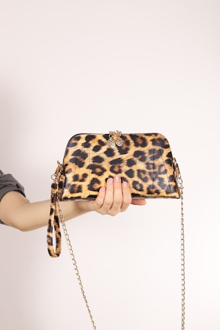Bagmolly Zincir Askılı Çanta Leopar Desenli