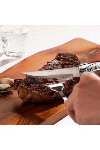 Nehir Yağız Steak Biftek Et Bıçağ 6 Adet