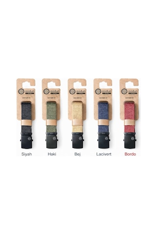 Oodun Unisex Ayarlanabilir Kemer 120 Cm Dayanıklı, Hafif, Outdoor & Günlük Kullanım siyah
