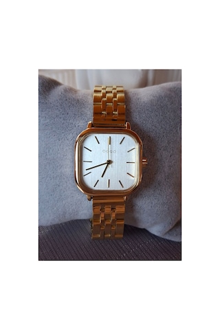Bronz Kadın Kol Saati Çelik Kasa Rose Gold