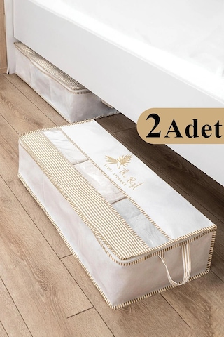 2 Adet Pencereli Baza Altı Düzenleyici Hurç 70x32x20 Renkli