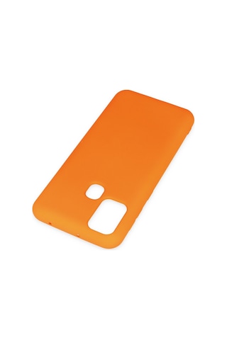 Newface - 255 - Samsung Galaxy Uyumlu M31 Kılıf Nano İçi Kadife Silikon - Csmo-tex - - Turuncu