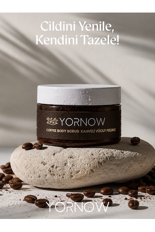 Yornow Kahveli Vücut Peelingi 300 Ml Arındırıcı, Pürüzsüzleştirici Ve Canlandırıcı Bakım
