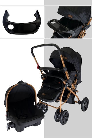 Bebegold Pusetli Bebek Arabasi Travel Çift Yön Tam Yatış Pozisyo