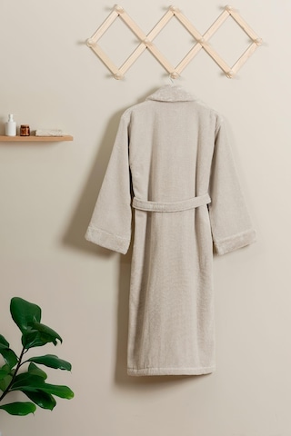 Soley Hermoso %100 Pamuk Ultra Yumuşak Unisex Bornoz Bej