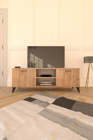Mosse Tv Sehpası Tv Ünitesi Televizyon Sehpası Çam 140 Cm Atlantik Çam