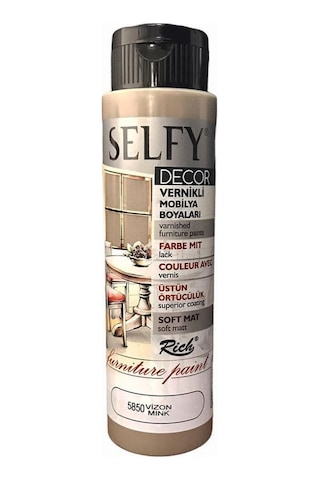 Rich Selfy Decor Vernikli Boya 500 Cc 5850 Vizon