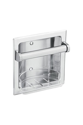 Moen 2565ch Donner Ticari Sabunluk, Küçük, Krom 000 Açık Krem
