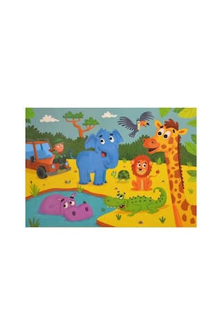 Eolo 60 Parça Yer Puzzle Safari 4+