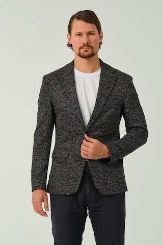 Bonesti Erkek Slim Fit Blazer Ceket Siyah Desenli