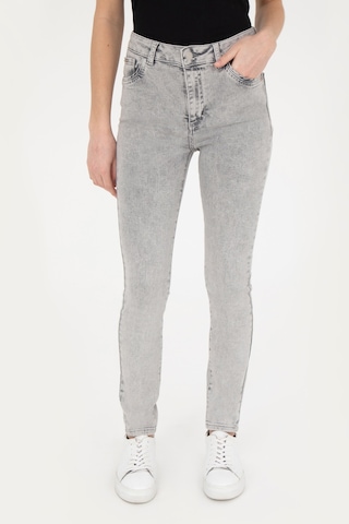 U.S. Polo Assn. Kadın Gri Skinny Fit Jean Pantolon 50280330-DN0025
