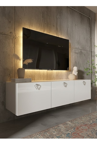 Resital Tv Ünitesi S1837-1 Beyaz Beyaz