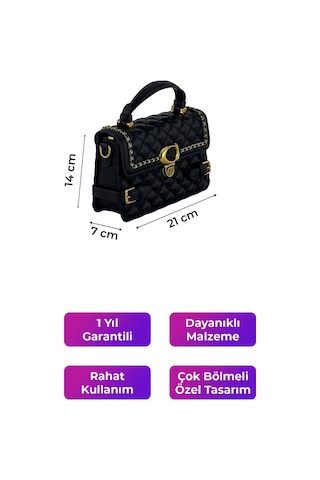 Kriste Bell Kadın Çanta Siyah 26466 Siyah