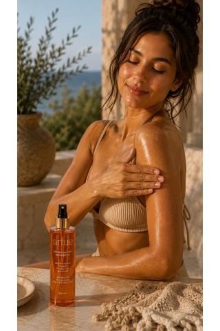 Firming Glowy Bronzer Oil 200 Ml Işıltılı Bronz & Sıkılaştırıcı Görünüm İçin Vücut Yağı